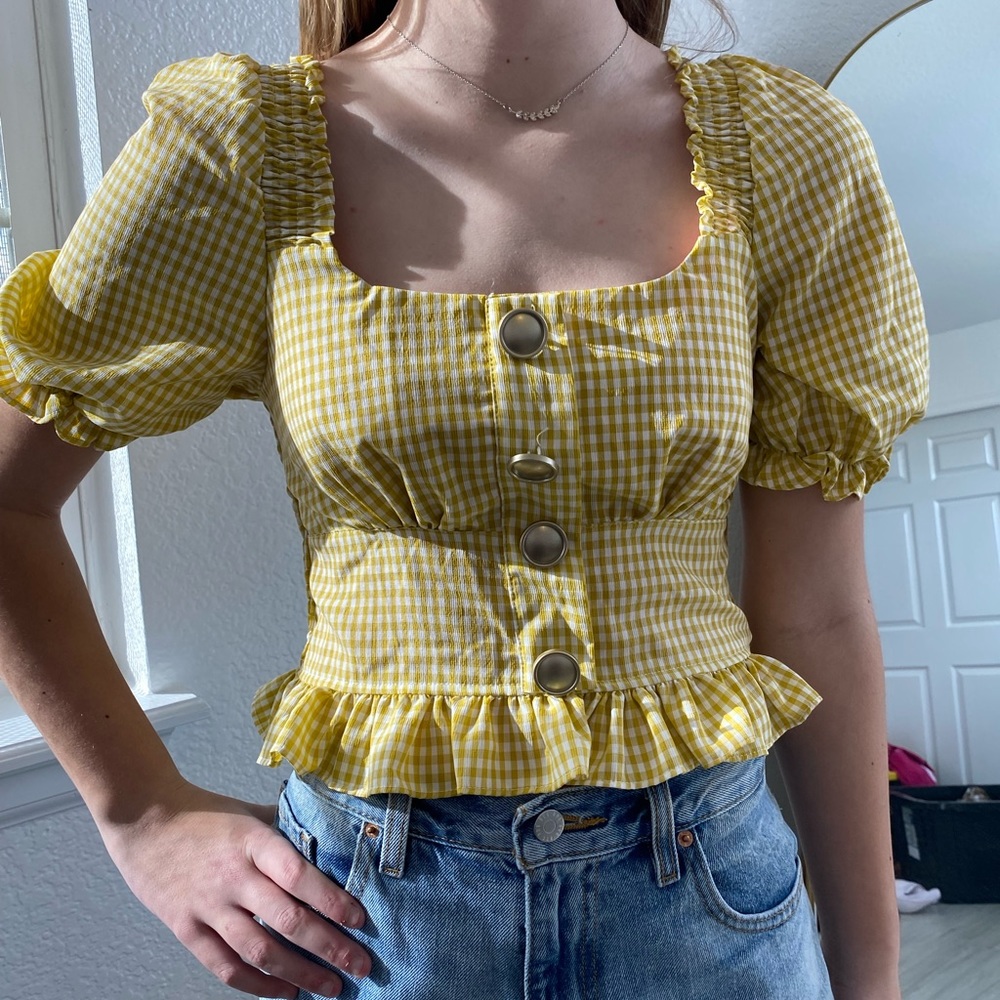Vintage Puff Sleeve Blouse